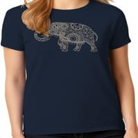 Grafički America Elephant životinja ženska grafički T-Shirt