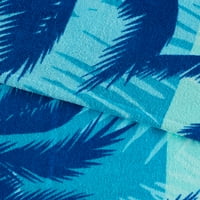 Mainstays Palm Silhouette uzorak peškir za plažu, 34 x64