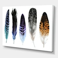 Šareni Boho Art Feathers II slika na platnu Art Print