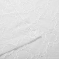 Vrhunski lagani carski rešetki čistim zavjesom - bijeli