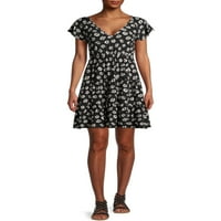 Derek Heart Juniors' Floral Babydoll Dress