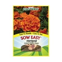 Ferry-Morse Sow Easy Marigold Francuski Dvostruki Patuljak Godišnje Sjeme Cvijeća - Sjeme Vrtlarstvo Puno