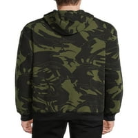 Originalna Deluxe Muška tar Jama apstraktna dukserica s kapuljačom od Camo flisa, veličine S-XL