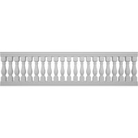 Ekena Millwork 42 h 13'L Fiberthane Arcadian Nesastavljeni Balustrade ograda Kit, stil a