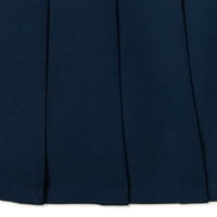 Wonder Nation Ženska Školska Uniforma Plisirana Suknja Sa Volanima, Veličine 4-I 8-Plus