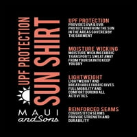 Maui i sinovi muški dugi rukavi Twister Shirt za sunce-Celadon