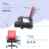 Lacoo kancelarijska stolica Srednja leđa mrežasta Računarska stolica lumbalna potporna stolica ergonomska