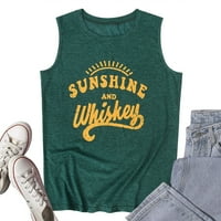 Ženski tenk Najbolje rukavice bez rukava Sunshine & Whiskey Green Size S