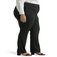 Lee® ženske Plus obične pantalone sa ravnim pletenim pantalonama