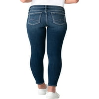Silver Jeans Co. Ženske Skinny farmerke Elyse srednjeg rasta, veličine struka 24-36