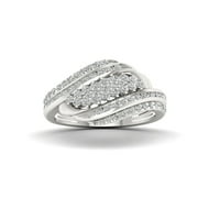 1ct TDW dijamant s srebra modni prsten