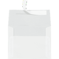 Luxpaper a Peel & Press pozivnice koverte, 3 4, lb. Jasno Prozirno, Pakovanje