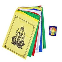 Tibetanski Ganesha Ganesh molitvene zastave sa besplatnim zaštitnim magnetom za zaštitu od autorskih prava