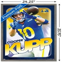 Los Angeles Rams - Cooper Kupp Zidni poster, 22.375 34 Uramljeno