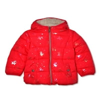 Ograničeno previše mališane djevojke jednorog ispisani zimski jakni kaput