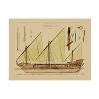 Vision Studio 'Mali antički brod VI' Platno Art