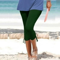 Nova proljetna moda, AXXD Ljeto nacrtavanje Čvrsto obrezane hlače Dressy Jumpsuits za žene Clearence Green XL