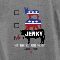 Jack Link muški glasaju Jerky kratki rukav T-Shirt, Grey-S