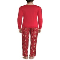 Odgovarajuća porodična Božićna pidžama muški 2-dijelni Set sobova