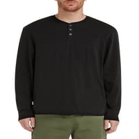 Studio muške i velike muške oversized Raw Hem Henley majice, veličine XS-3XL, muške košulje