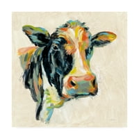 Zaštitni znak likovne umjetnosti 'ekspresionistička krava I' umjetnost na platnu Silvia Vassileva