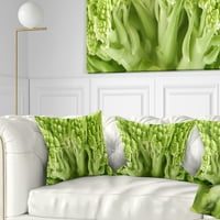 Designart svježe zelene Romanesco cvjetnice - jastuk za bacanje cvijeća - 16x16