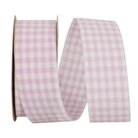 Papirna geometrija provjerava Gingham, puder ružičaste, 1-3 8in 25yd, 1 paket
