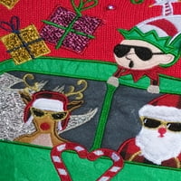 Vrijeme praznika ženski Santa u Van ružan Božić džemper