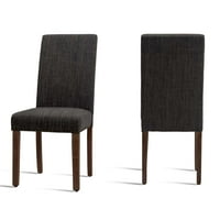 NeuType trpezarijske stolice Set stolica za ručavanje od tkanine sa glavom za kancelariju, siva