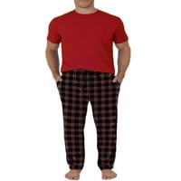 Plod loom muških kratkih rukava kratkih rukava izvratnog vrata i runa Pajama pant