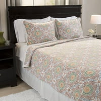 Somerset Početna Emilia Reverzibilni Plišani Sherpa King Quilt Set