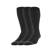 by GoldToe 3-par velikih i visokih najlonskih rebrastih čarapa