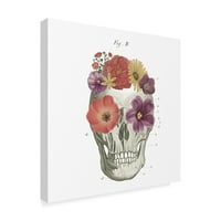 Zaštitni znak likovne umjetnosti' Floral Skull II ' platno Art by Wild Apple Portfolio