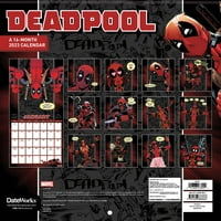 Trendovi Međunarodni Marvel Deadpool Zidni Kalendar & Pushpins