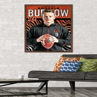 Cincinnati Bengals - Joe Burrow Pose Zidni Poster, 22.375 34 Uokviren