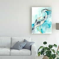 Zaštitni znak likovne umjetnosti' Heron Splash I ' platnena Umjetnost Jennifer Goldberger