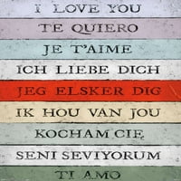 Ljubavni jezik - Volim te zidni poster, 14.725 22.375