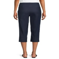 Time and Tru Women's Pull on Mid Rise Capris 21 Inseam