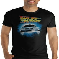 Povratak u buduću DeLorean mušku i veliku mušku grafičku majicu