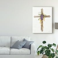 Zaštitni znak likovne umjetnosti' Uskrs Blessing Cross I ' platno Art Kathleen Parr McKenna