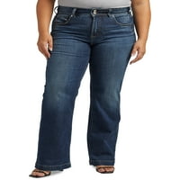 Silver Jeans Co. Plus Size Avery High Rise Farmerke Za Pantalone Veličine Struka 12-24